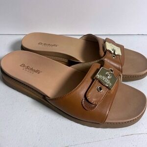 Dr. Scholl's Tan Island Icon Slide Sandals Women's 7.5